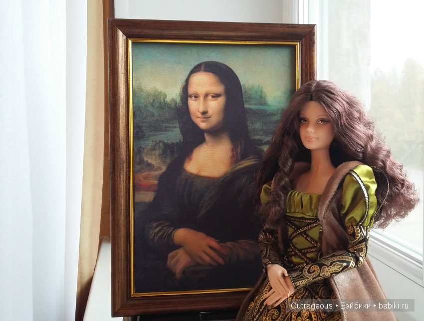 Barbie Museum Collection Leonardo Da Vinci. Mona lisa (фото 3)