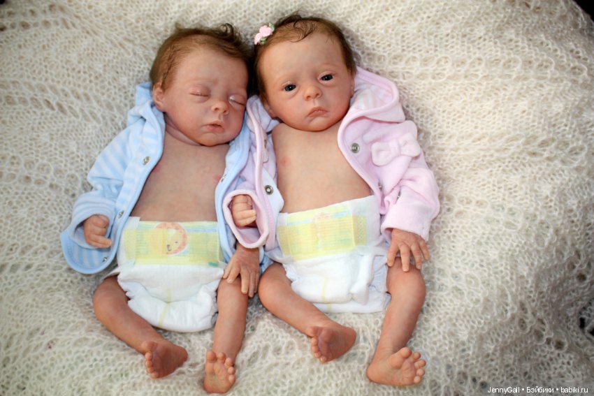 Julie & Mavie by Evelina Wosnjuk, Reborn by Jenny Gall, Куклы Реборн Дженни Галль (фото 7)