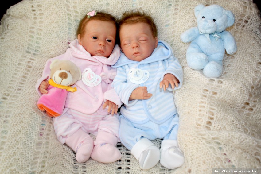 Julie & Mavie by Evelina Wosnjuk, Reborn by Jenny Gall, Куклы Реборн Дженни Галль (фото 3)