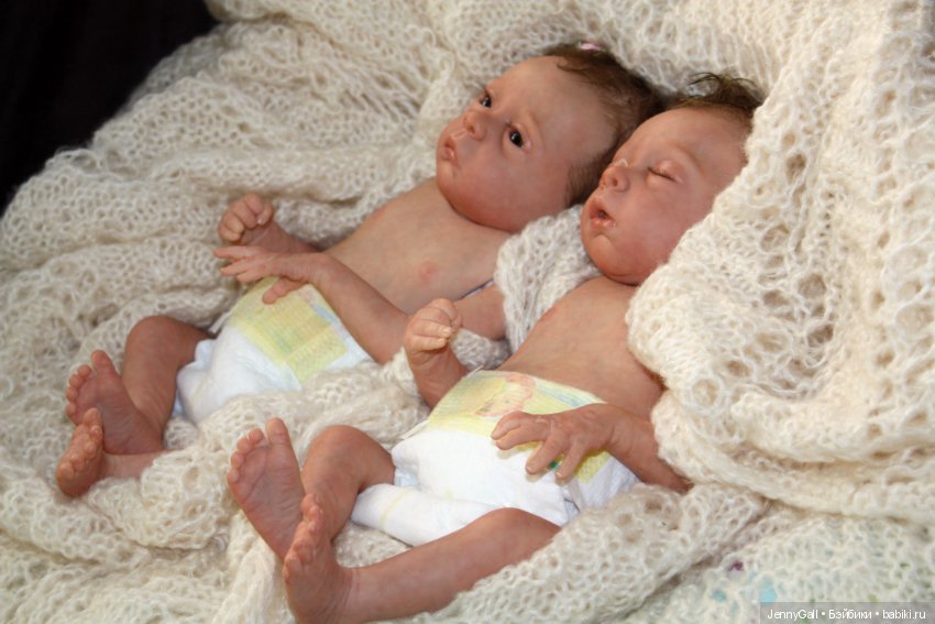 Julie & Mavie by Evelina Wosnjuk, Reborn by Jenny Gall, Куклы Реборн Дженни Галль