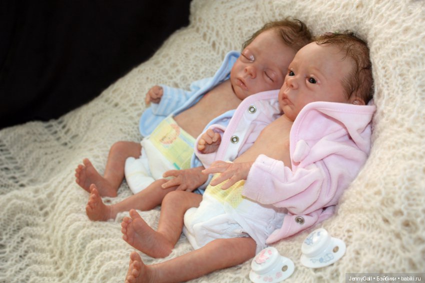 Julie & Mavie by Evelina Wosnjuk, Reborn by Jenny Gall, Куклы Реборн Дженни Галль