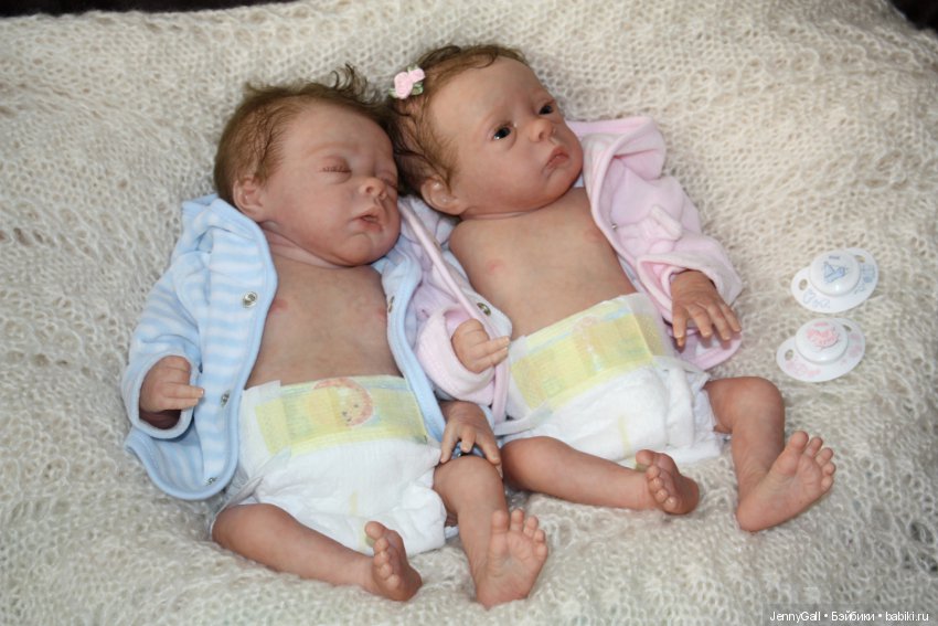 Julie & Mavie by Evelina Wosnjuk, Reborn by Jenny Gall, Куклы Реборн Дженни Галль (фото 9)