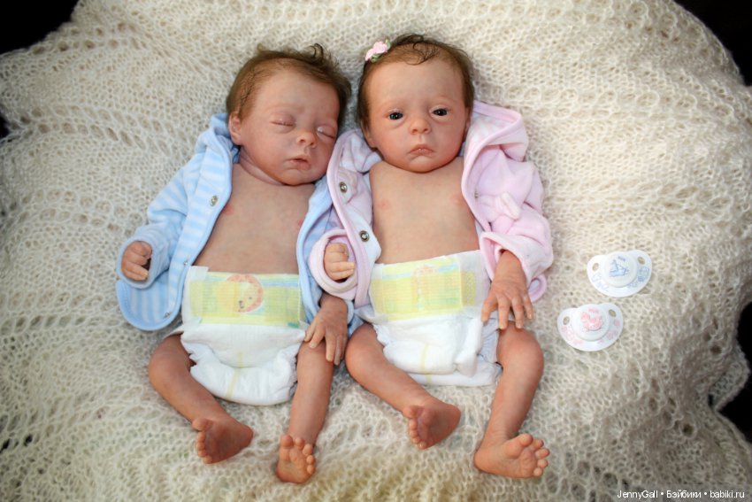 Julie & Mavie by Evelina Wosnjuk, Reborn by Jenny Gall, Куклы Реборн Дженни Галль (фото 10)