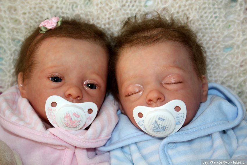 Julie & Mavie by Evelina Wosnjuk, Reborn by Jenny Gall, Куклы Реборн Дженни Галль (фото 2)