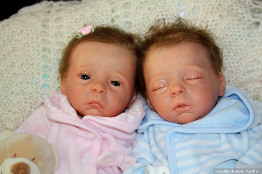 Julie & Mavie by Evelina Wosnjuk, Reborn by Jenny Gall, Куклы Реборн Дженни Галль (фото 4)