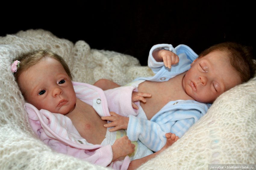 Julie & Mavie by Evelina Wosnjuk, Reborn by Jenny Gall, Куклы Реборн Дженни Галль (фото 6)