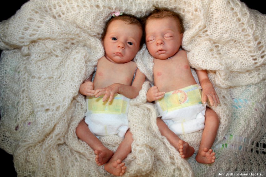 Julie & Mavie by Evelina Wosnjuk, Reborn by Jenny Gall, Куклы Реборн Дженни Галль