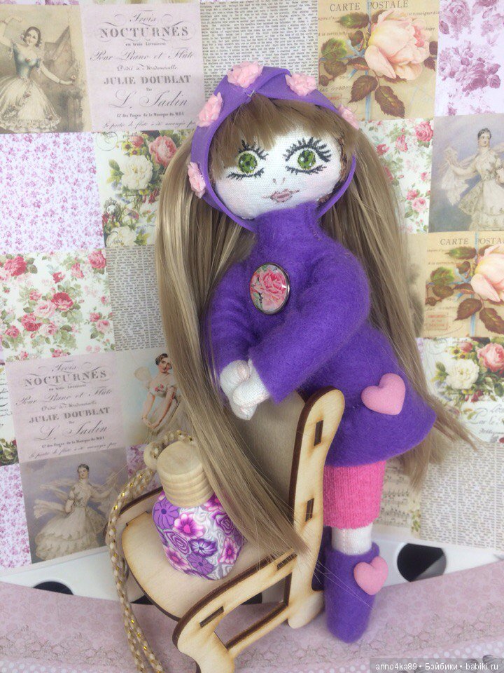 Текстильная кукла Юленька для любимой подружки (фото 4)