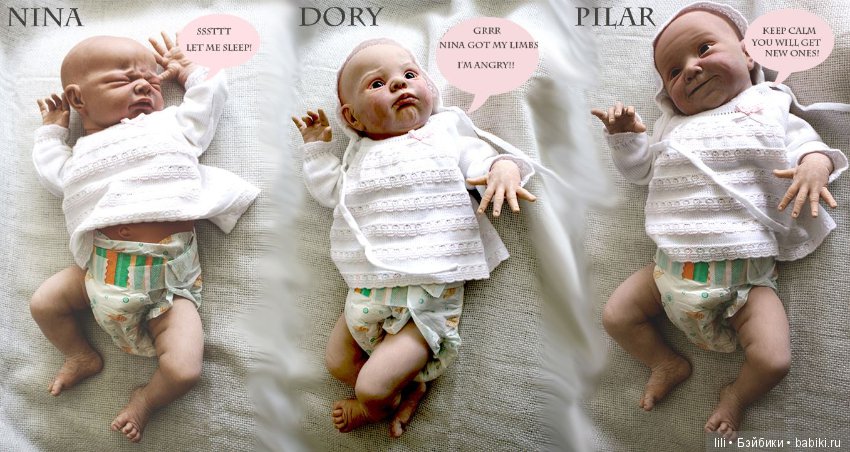Молды кукол реборн Nina, Dory, Pilar от Adrie Stoete (фото 4)