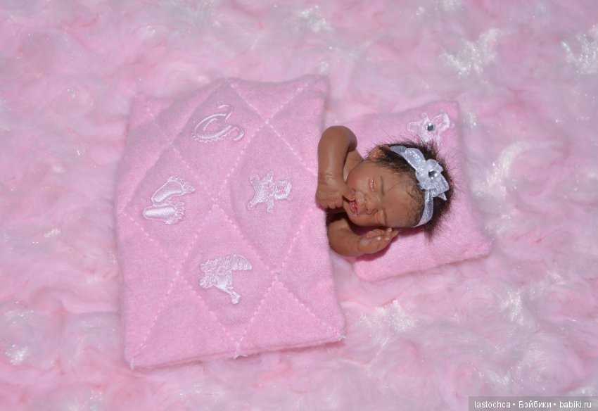 Мулаточка Луиза - авторская мини кукла Елены Ткаченко (фото 9)