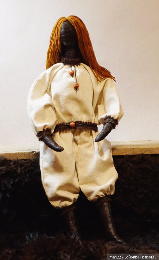 Рыжеволосая красавица Ника. Авторская кукла из ткани (фото 5)