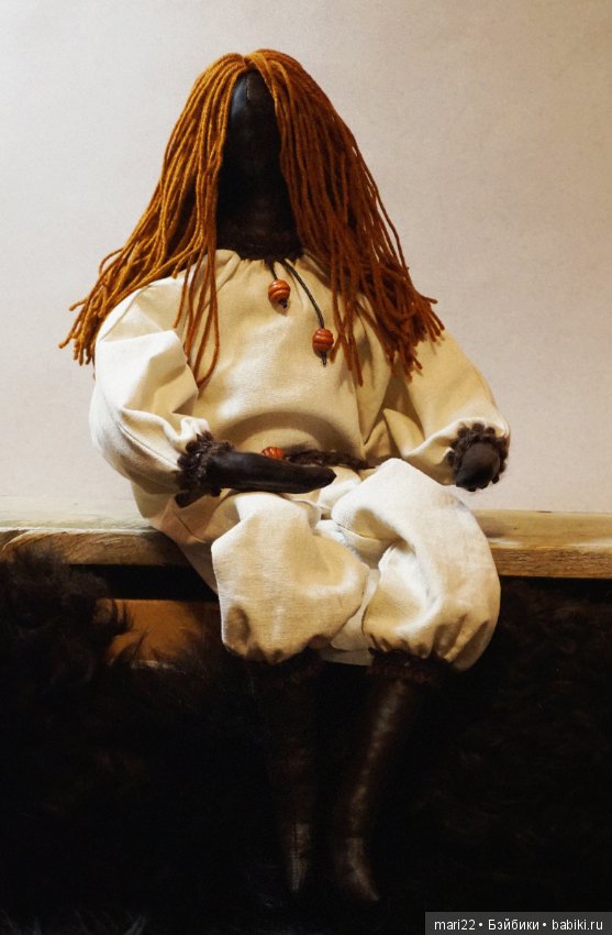 Рыжеволосая красавица Ника. Авторская кукла из ткани