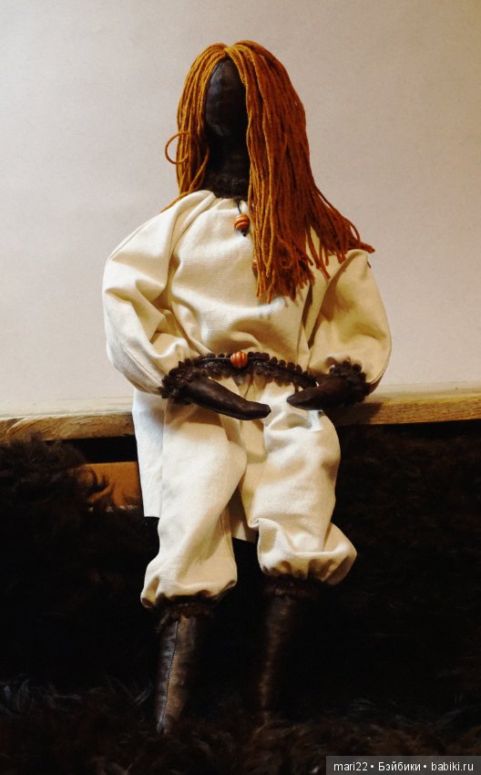 Рыжеволосая красавица Ника. Авторская кукла из ткани (фото 3)