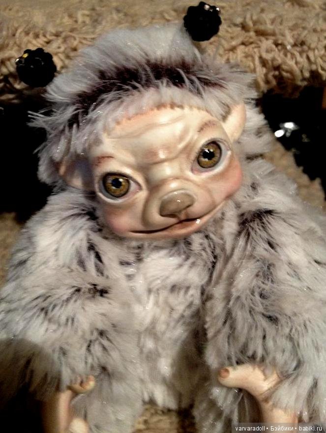 Что то новенькое — Игрушки в смешанной технике (мех и глина): Арт (фото 2)