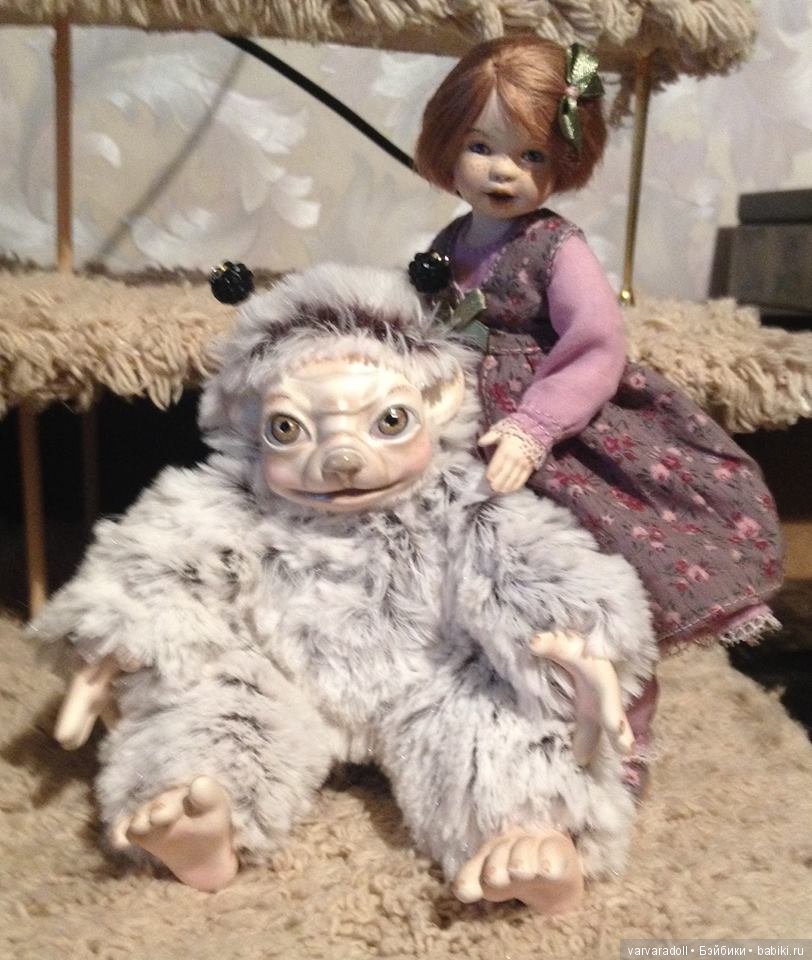 Что то новенькое — Игрушки в смешанной технике (мех и глина): Арт