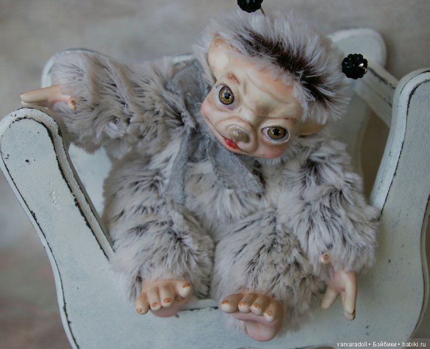 Что то новенькое — Игрушки в смешанной технике (мех и глина): Арт (фото 6)