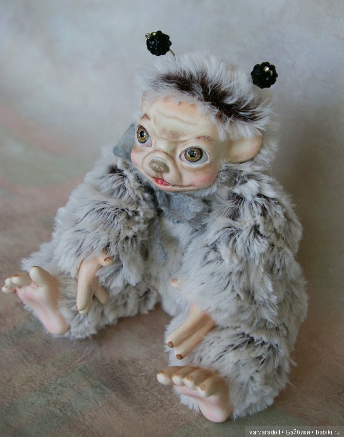 Что то новенькое — Игрушки в смешанной технике (мех и глина): Арт (фото 5)