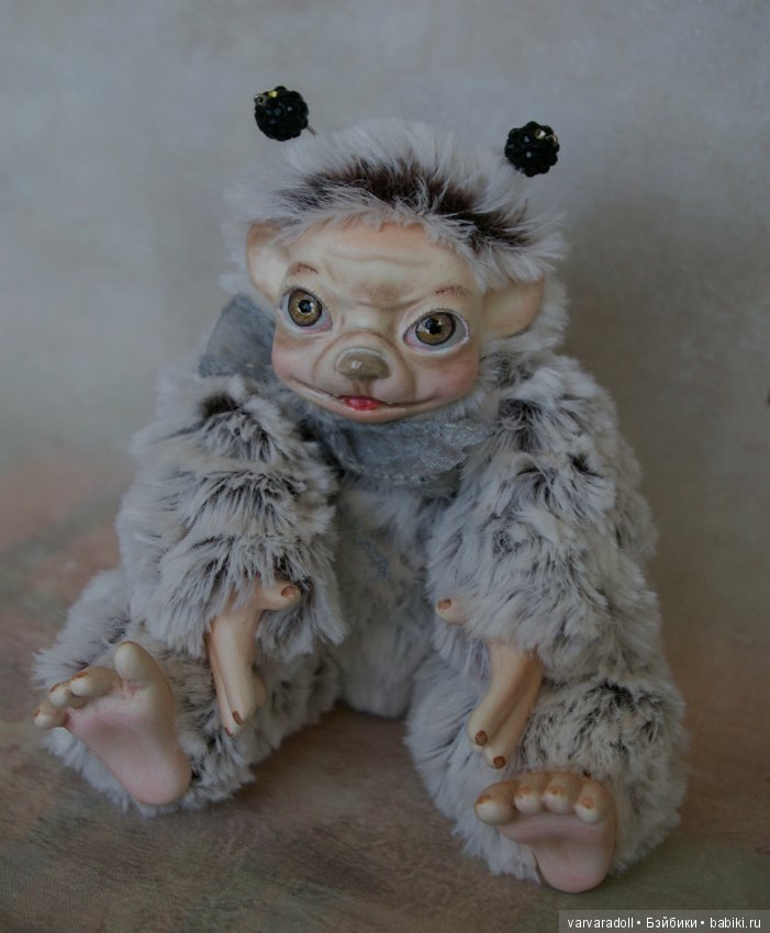 Что то новенькое — Игрушки в смешанной технике (мех и глина): Арт (фото 4)