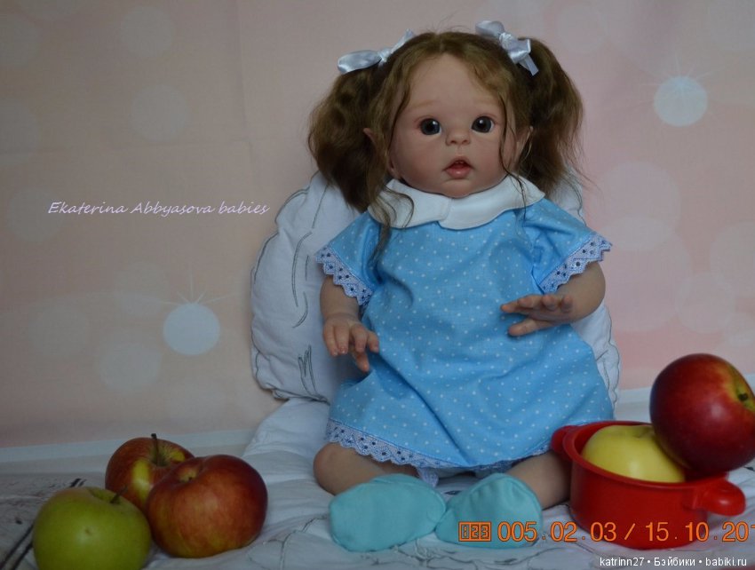 Малышка Лия, молд Luna- в завершенном образе. Ekaterina Abbyasova babies (фото 3)