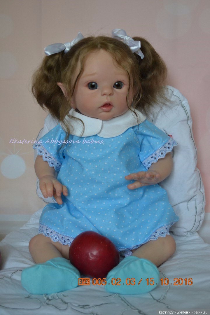Малышка Лия, молд Luna- в завершенном образе. Ekaterina Abbyasova babies (фото 5)