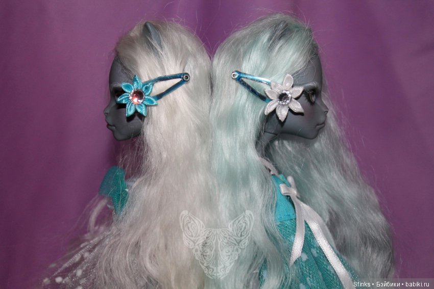 Кисы-близняшки ООАК — ООАК Monster High и Ever After High: репейнт (фото 5)