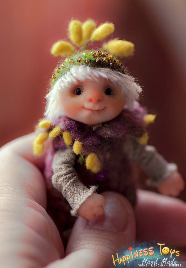 Эльфишка Йоханн. Житель Волшебного леса. Мини кукла (фото 8)