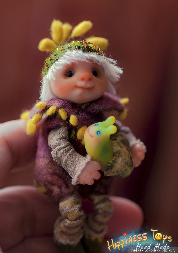 Эльфишка Йоханн. Житель Волшебного леса. Мини кукла