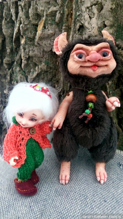 Лесной дух — Игрушки в смешанной технике (мех и глина): Арт (фото 6)