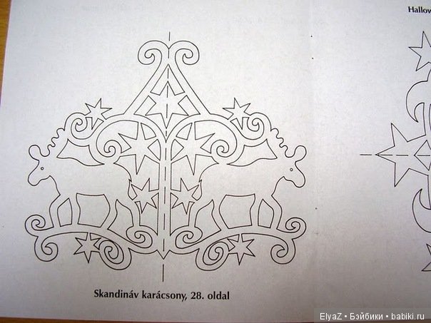 Новогодняя вырезка на окна