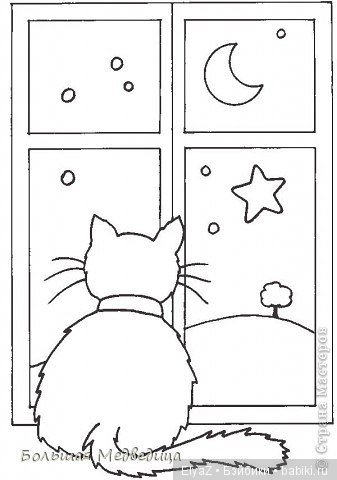 Новогодняя вырезка на окна