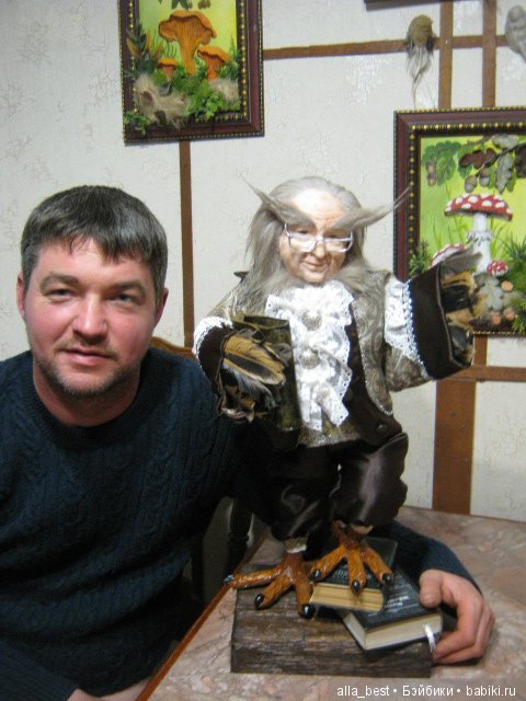 Жванецкий, стилизованная авторская кукла Мироненко Аллы (фото 7)