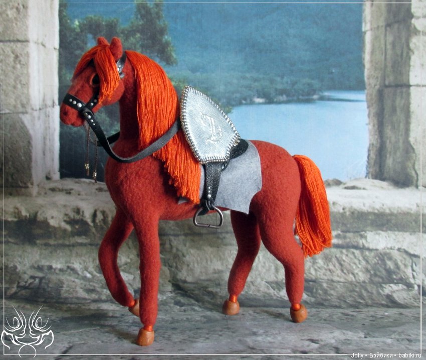 Рыжая лошадь для графа — Текстильные игрушки и примитивы: кофейные