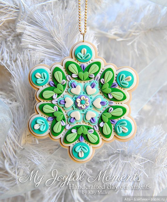 Елочные украшения из полимерной глины Kay Miller (фото 5)