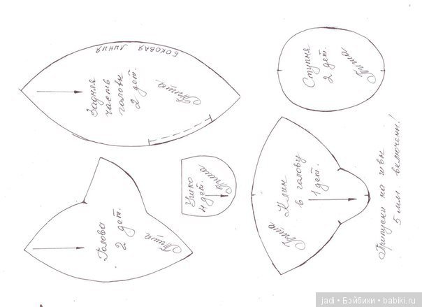 Медвежата тедди, автор выкройки Наталья Гортункова (фото 2)