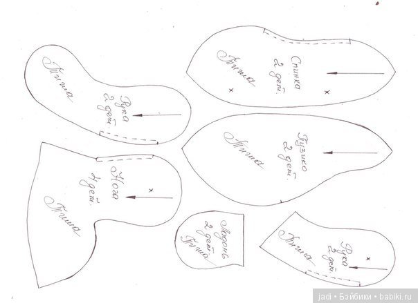 Медвежата тедди, автор выкройки Наталья Гортункова (фото 3)