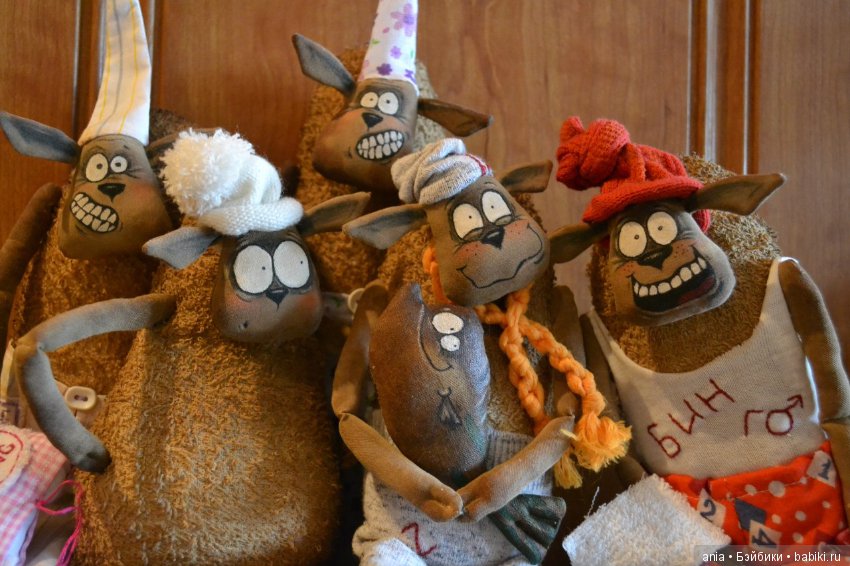 Авторские текстильные игрушки Лена-Лешка