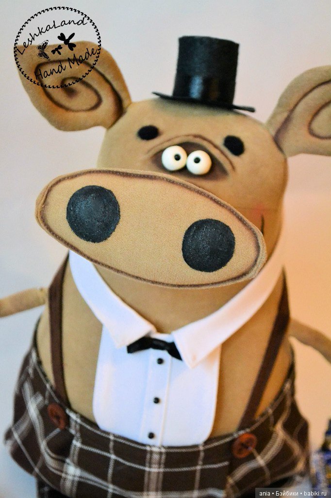 Авторские текстильные игрушки Лена-Лешка (фото 4)