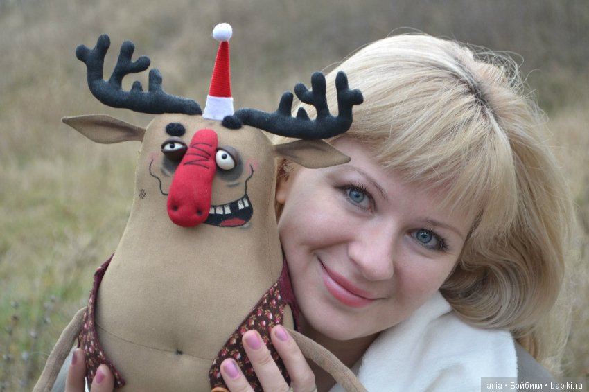 Авторские текстильные игрушки Лена-Лешка