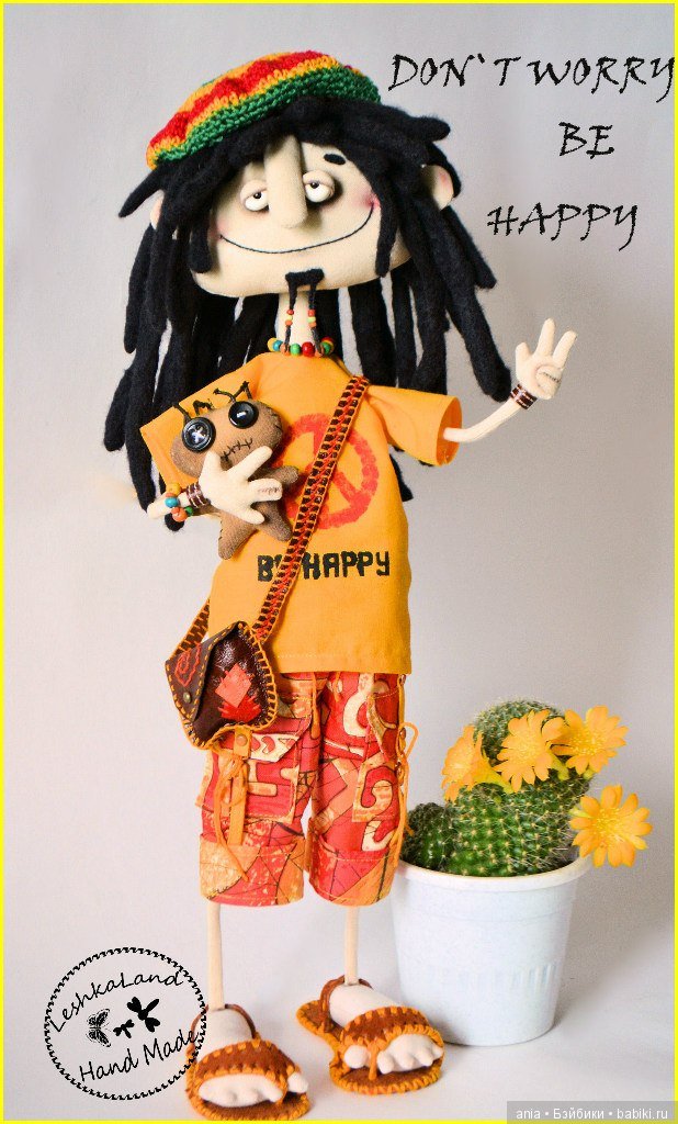 Авторские текстильные игрушки Лена-Лешка (фото 6)