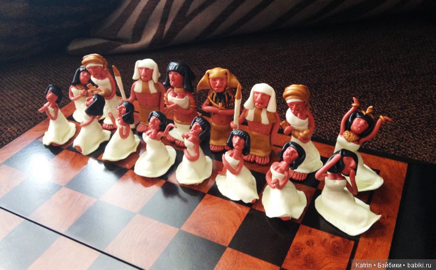 Шахматы Ларисы Васиной — Лепка авторских игрушек и папье (фото 2)
