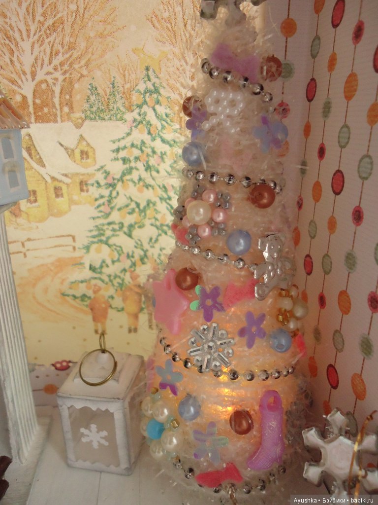 Новогодний терем в миниатюре, румбокс своими руками