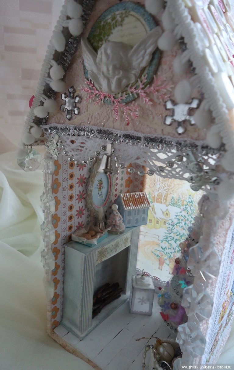 Новогодний терем в миниатюре, румбокс своими руками