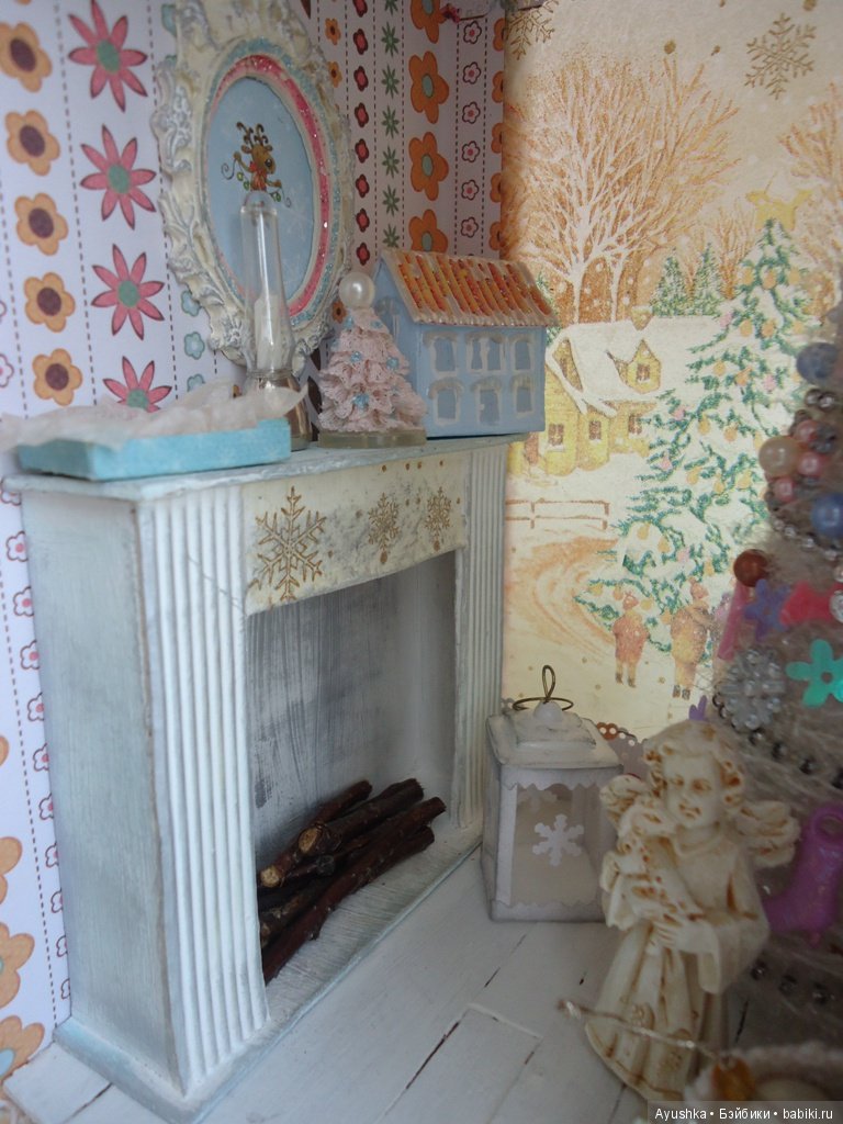 Новогодний терем в миниатюре, румбокс своими руками