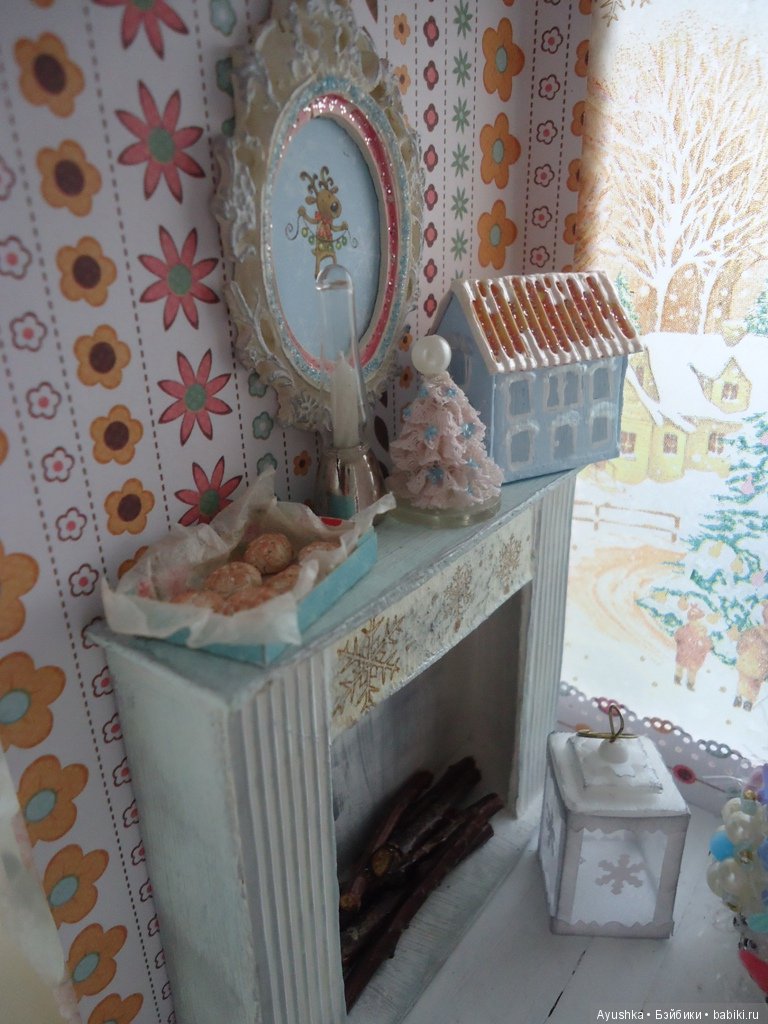 Новогодний терем в миниатюре, румбокс своими руками