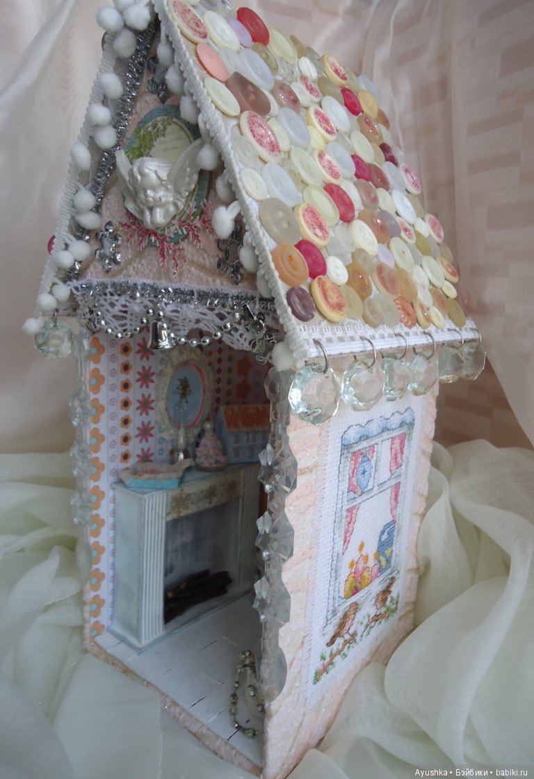 Новогодний терем в миниатюре, румбокс своими руками (фото 6)