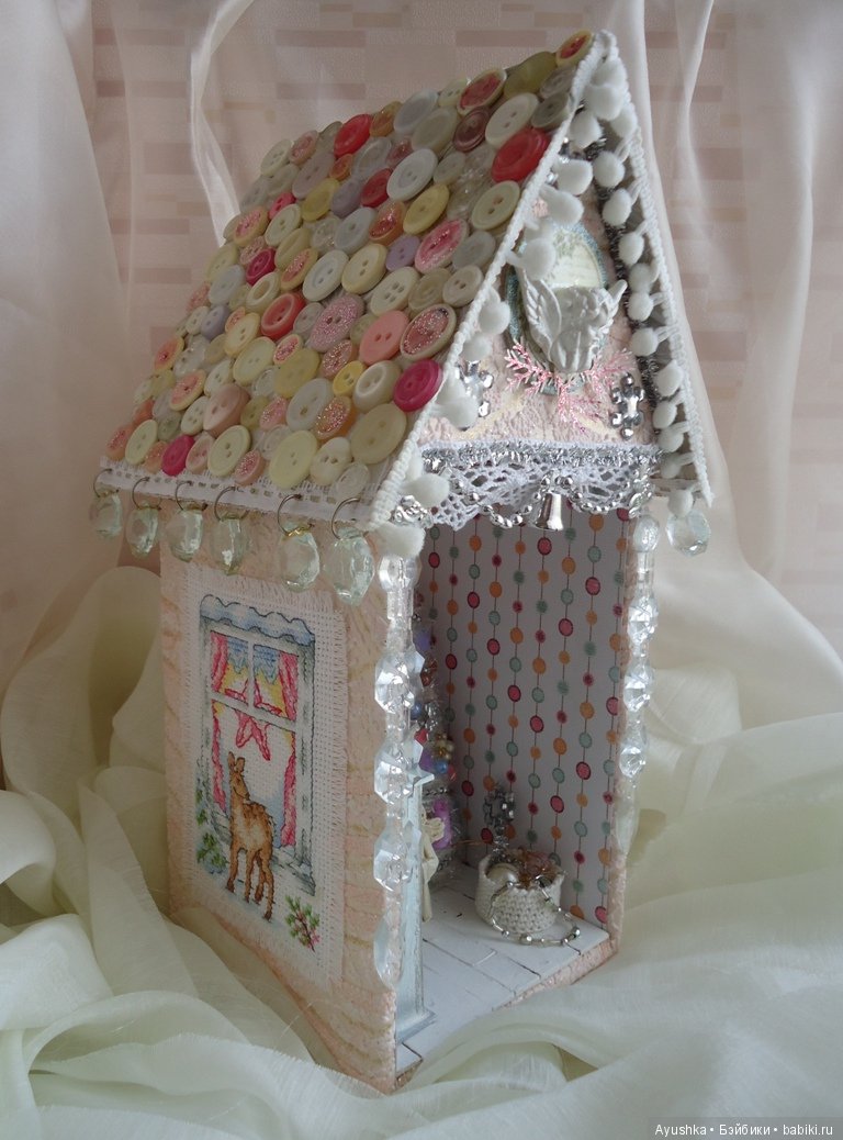 Новогодний терем в миниатюре, румбокс своими руками