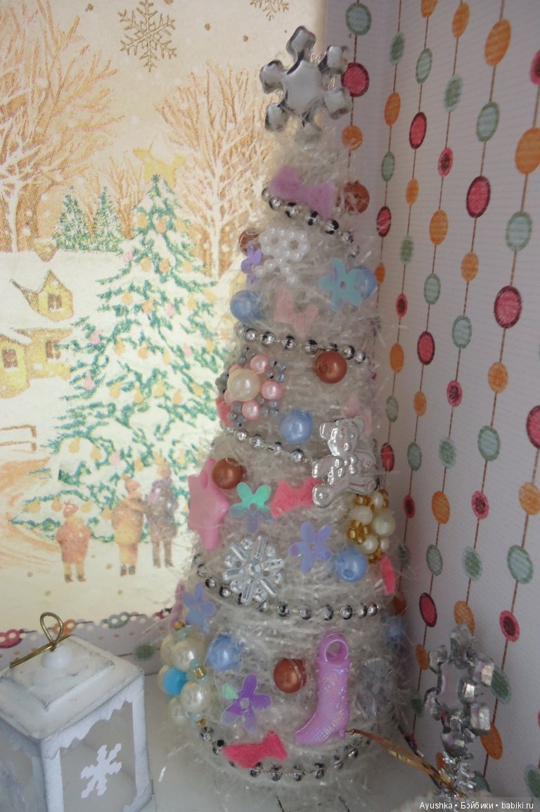 Новогодний терем в миниатюре, румбокс своими руками (фото 10)