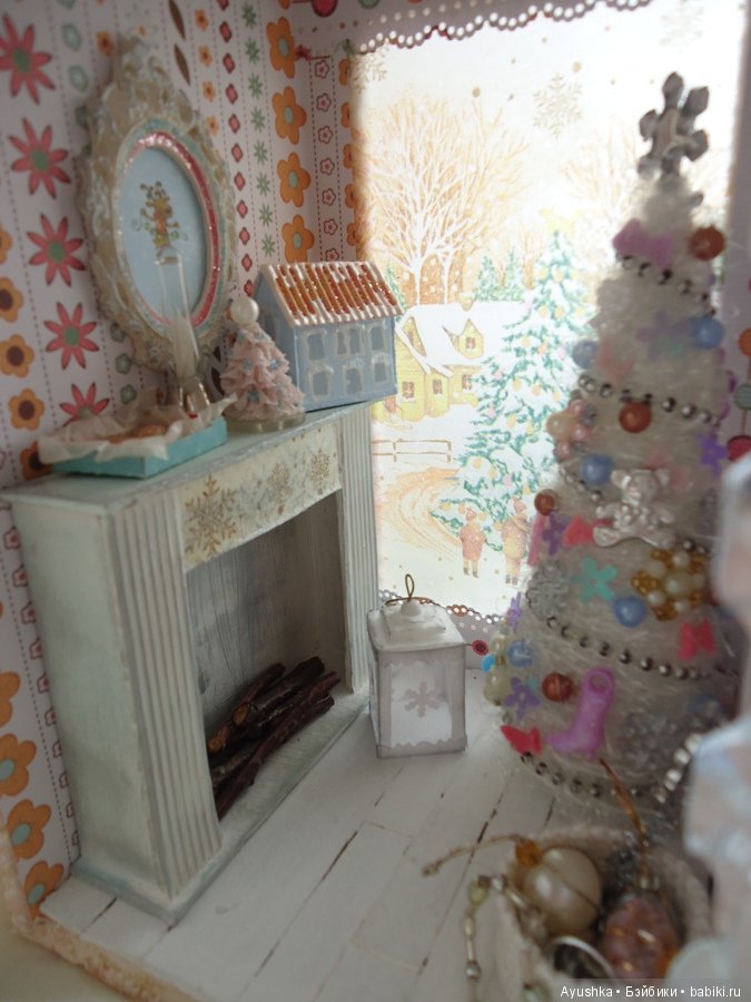Новогодний терем в миниатюре, румбокс своими руками