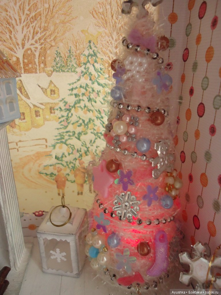 Новогодний терем в миниатюре, румбокс своими руками