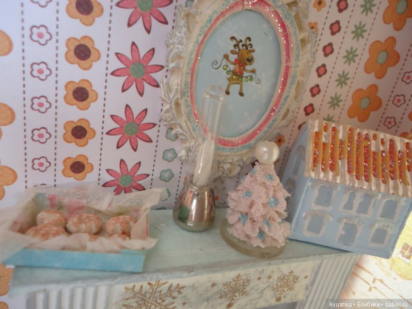 Новогодний терем в миниатюре, румбокс своими руками (фото 7)